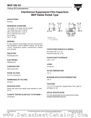 MKP 339 X 2 datasheet pdf Vishay