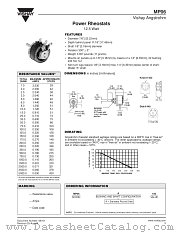 RHEOSTATS - MP06 (12.5W) datasheet pdf Vishay