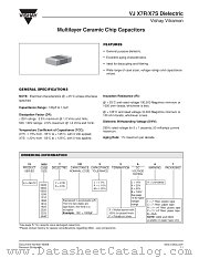 X7R / X7S DIELECTRIC datasheet pdf Vishay