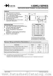 1.5SMCJ43C datasheet pdf Won-Top Electronics