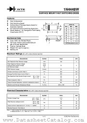 1N4448W-T1 datasheet pdf Won-Top Electronics