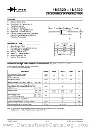 1N5821-T3 datasheet pdf Won-Top Electronics
