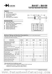 BA159-T3 datasheet pdf Won-Top Electronics