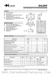 BAL99W-T1 datasheet pdf Won-Top Electronics