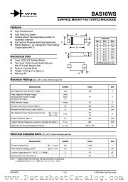 BAS16WS-T3 datasheet pdf Won-Top Electronics
