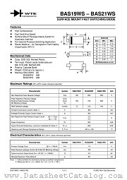 BAS19WS datasheet pdf Won-Top Electronics
