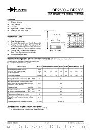 BD2500 datasheet pdf Won-Top Electronics
