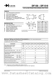 DF151 datasheet pdf Won-Top Electronics