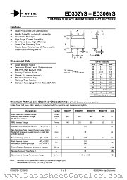 ED302YS datasheet pdf Won-Top Electronics