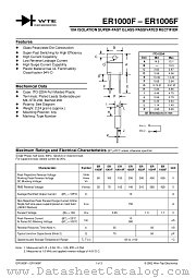 ER1006F datasheet pdf Won-Top Electronics