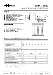 ES1A-T1 datasheet pdf Won-Top Electronics