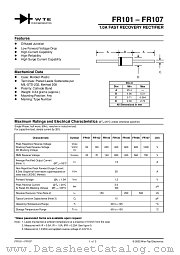 FR101-TB datasheet pdf Won-Top Electronics