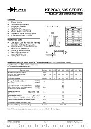 KBPC4008S datasheet pdf Won-Top Electronics