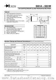 GS1M-T1 datasheet pdf Won-Top Electronics