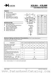 KBJ8M datasheet pdf Won-Top Electronics