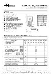 KBPC1510S datasheet pdf Won-Top Electronics