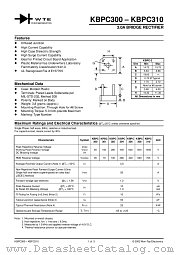 KBPC300 datasheet pdf Won-Top Electronics
