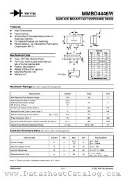 MMBD4448W-T3 datasheet pdf Won-Top Electronics