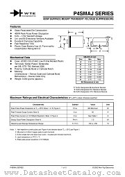 P4SMA14A datasheet pdf Won-Top Electronics