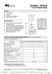 PF2500 datasheet pdf Won-Top Electronics