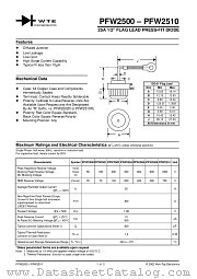 PFW2510 datasheet pdf Won-Top Electronics