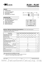RL203-T3 datasheet pdf Won-Top Electronics