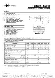 SB350-TB datasheet pdf Won-Top Electronics