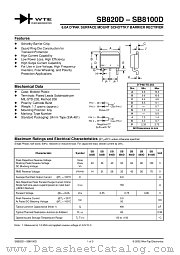 SB860D-T3 datasheet pdf Won-Top Electronics