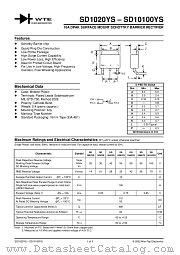 SD1080YS-T3 datasheet pdf Won-Top Electronics