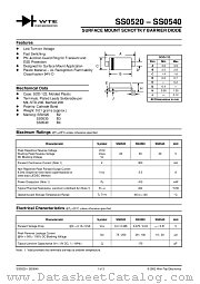 SS0540-T3 datasheet pdf Won-Top Electronics