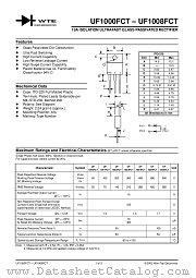 UF1003FCT datasheet pdf Won-Top Electronics