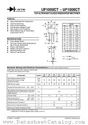 UF1000CT datasheet pdf Won-Top Electronics
