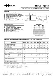 UF1J-T3 datasheet pdf Won-Top Electronics