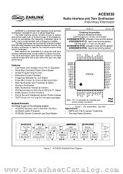 ACE9030 datasheet pdf Zarlink Semiconductor
