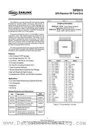 GP2015 datasheet pdf Zarlink Semiconductor