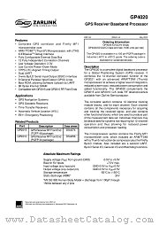 GP4020 datasheet pdf Zarlink Semiconductor