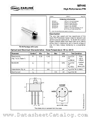 MF446 datasheet pdf Zarlink Semiconductor