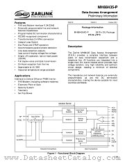 MH88435 datasheet pdf Zarlink Semiconductor
