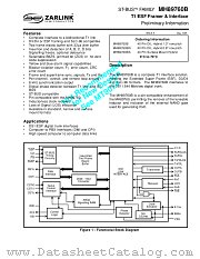 MH89760B datasheet pdf Zarlink Semiconductor