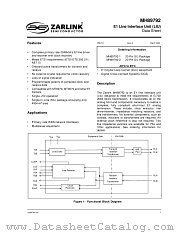 MH89792 datasheet pdf Zarlink Semiconductor