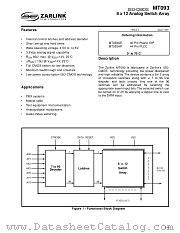 MT093 datasheet pdf Zarlink Semiconductor