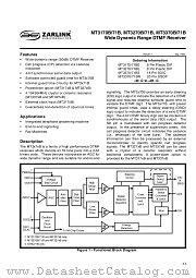 MT3170B datasheet pdf Zarlink Semiconductor