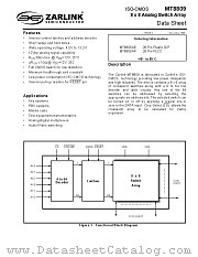 MT8809 datasheet pdf Zarlink Semiconductor