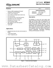 MT8840 datasheet pdf Zarlink Semiconductor