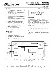 MT8931C datasheet pdf Zarlink Semiconductor