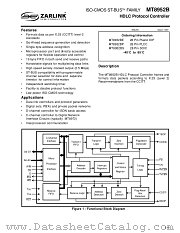 MT8952 datasheet pdf Zarlink Semiconductor