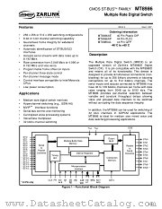 MT8986 datasheet pdf Zarlink Semiconductor