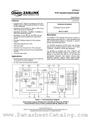 MT9043 datasheet pdf Zarlink Semiconductor