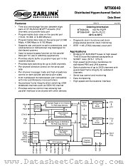 MT90840 datasheet pdf Zarlink Semiconductor