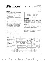 MT90863 datasheet pdf Zarlink Semiconductor